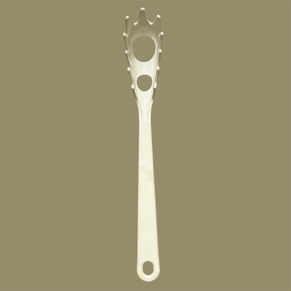Vintage Tailor Made Products off white Spaghetti Server.